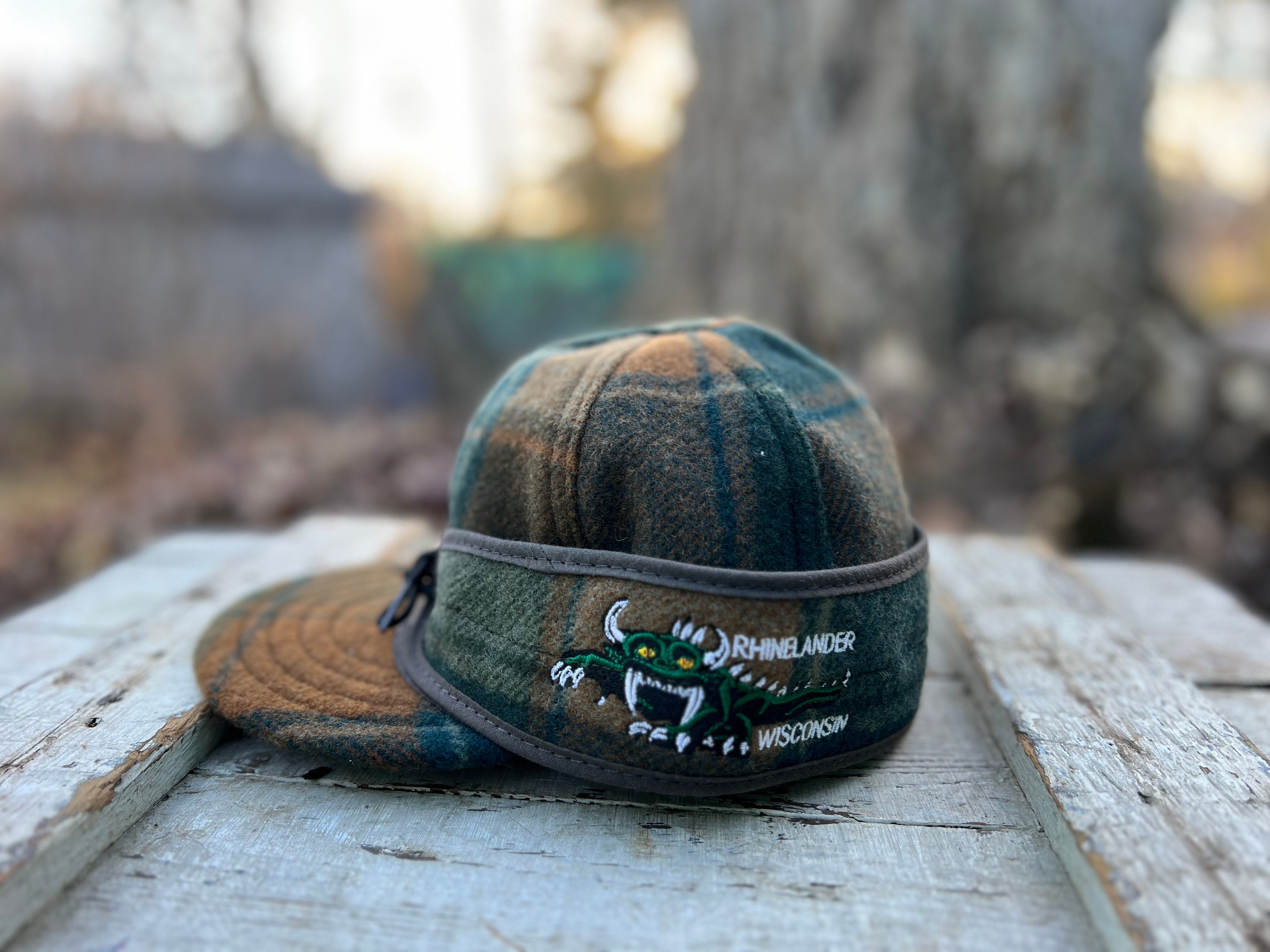 Stormy Kromer Woolen Hat Made in the USA Midwest‎ Brown Green Plaid Womens 7 1/4 Stormy Kromer - Original Kromer - Forest Floor Isle Royale  main image 3
